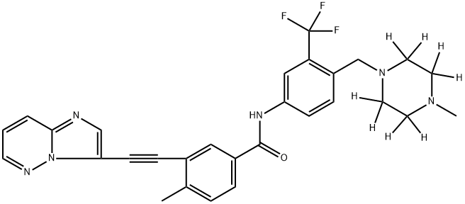 Ponatinib-d8 Struktur