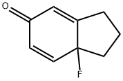 5H-Inden-5-one,7a-fluoro-1,2,3,7a-tetrahydro-(9CI) Struktur