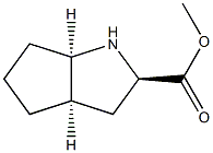 Cyclopenta[b]pyrrole-2-carboxylic acid, octahydro-, methyl ester, [2R-(2-alpha-,3a-ba-,6a-ba-)]- (9CI) Struktur