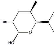 2H-Pyran-2-ol,tetrahydro-3,5-dimethyl-6-(1-methylethyl)-,[2S-(2alpha,3alpha,5bta,6bta)]-(9CI) Struktur