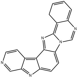 1H-Pyrido[4,3:4,5]pyrrolo[3,2:4,5]benzimidazo[1,2-c]quinazoline  (9CI) Struktur