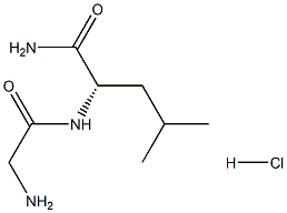 H-Gly-Leu-NH2 · HCl Structure