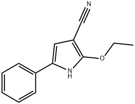 1H-Pyrrole-3-carbonitrile,2-ethoxy-5-phenyl-(9CI) Struktur