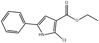 ETHYL 2-CHLORO-5-PHENYL-1H-PYRROLE-3-CARBOXYLATE Struktur