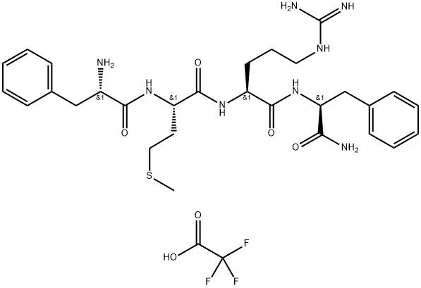 Phe-Met-Arg-Phe amide trifluoroacetate Struktur