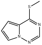 4-(Methylthio)Pyrrolo[2,1-F][1,2,4]Triazine Struktur