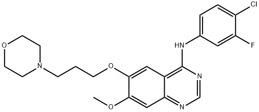 3-Deschloro-4-Desfluoro-4-Chloro-3-Fluorogefitinib Struktur