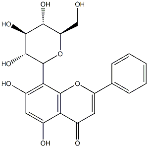 Chrysin 8-C-glucoside Struktur