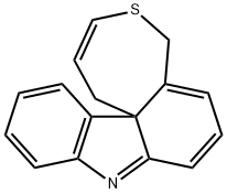 1H,5H-Thiepino3,4-dcarbazole Struktur