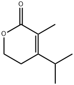 2H-Pyran-2-one,5,6-dihydro-3-methyl-4-(1-methylethyl)-(9CI) Struktur