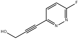 2-Propyn-1-ol,3-(6-fluoro-3-pyridazinyl)-(9CI) Struktur