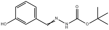 N'-(3-Hydroxy-benzylidene)-hydrazinecarboxylic acid tert-butyl ester Struktur