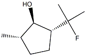 Cyclopentanol, 2-(1-fluoro-1-methylethyl)-5-methyl-, [1-alpha-,2-ba-(R*),5-ba-]- (9CI) Struktur