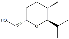 2H-Pyran-2-methanol,tetrahydro-5-methyl-6-(1-methylethyl)-,[2S-(2alpha,5alpha,6bta)]-(9CI) Struktur