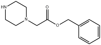 1-Piperazineacetic acid, phenylmethyl ester Struktur