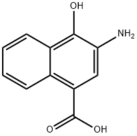 1-Naphthalenecarboxylicacid,3-amino-4-hydroxy-(9CI) Struktur