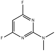 2-Pyrimidinamine,4,6-difluoro-N,N-dimethyl-(9CI) Struktur