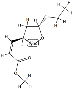 2-Propenoicacid,3-(5-ethoxy-1,2-dioxolan-3-yl)-,methylester,[3alpha(Z),5bta]-(9CI) Struktur