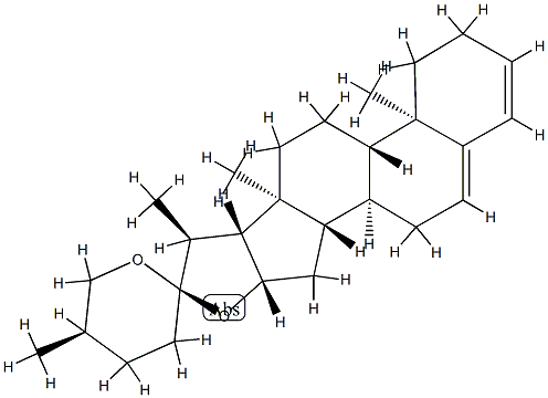 Spirosta-3,5-diene,(25R)- Struktur