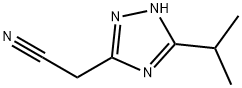 1H-1,2,4-Triazole-3-acetonitrile,5-(1-methylethyl)-(9CI) Struktur