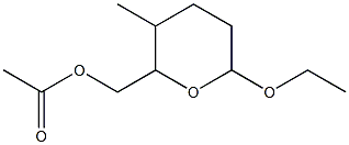 2H-Pyran-2-methanol,6-ethoxytetrahydro-3-methyl-,acetate,[2S-(2alpha,3bta,6bta)]-(9CI) Struktur