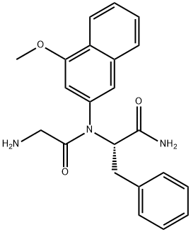 H-Gly-Phe-4MβNA Struktur