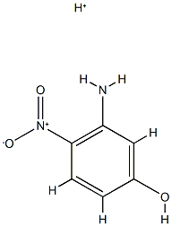 Phenol,  3-amino-4-nitro-,  conjugate  monoacid  (8CI) Struktur