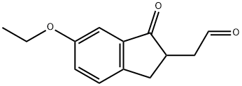 1H-Indene-2-acetaldehyde,6-ethoxy-2,3-dihydro-1-oxo-(9CI) Struktur