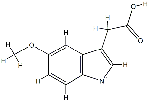 1H-Indol-1-yl,3-(carboxymethyl)-5-methoxy-(9CI) Struktur