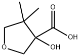 3-Furancarboxylicacid,tetrahydro-3-hydroxy-4,4-dimethyl-(9CI) Struktur