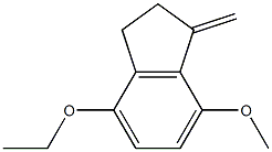 1H-Indene,4-ethoxy-2,3-dihydro-7-methoxy-1-methylene-(9CI) Struktur