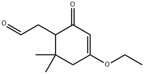 3-Cyclohexene-1-acetaldehyde,4-ethoxy-6,6-dimethyl-2-oxo-(9CI) Struktur