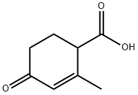 2-Cyclohexene-1-carboxylicacid,2-methyl-4-oxo-(9CI) Struktur