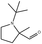 2-Pyrrolidinecarboxaldehyde,1-(1,1-dimethylethyl)-2-methyl-(9CI) Struktur