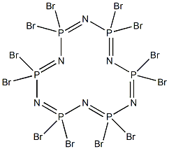 2,2,4,4,6,6,8,8,10,10,12,12-Dodecabromo-1,3,5,7,9,11-hexaaza-2,4,6,8,10,12-hexaphospha(V)cyclododeca-1,3,5,7,9,11-hexene Struktur