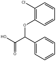 2-(2-chlorophenoxy)-2-phenylacetic acid Struktur