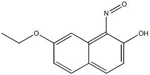 2-Naphthalenol,7-ethoxy-1-nitroso-(9CI) Struktur