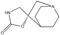 Spiro[1-azabicyclo[2.2.2]octane-3,5-oxazolidin]-2-one, (3R)- (9CI) Struktur