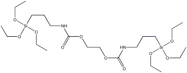 BIS[N,N'-(TRIETHOXYSILYLPROPYL)AMINOCARBONYL]POLYETHYLENE OXIDE (10-15 EO) Struktur