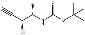 Carbamic acid, (2-hydroxy-1-methyl-3-butynyl)-, 1,1-dimethylethyl ester, [R- Struktur