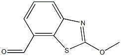 7-Benzothiazolecarboxaldehyde,2-methoxy-(9CI) Struktur