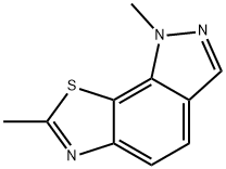 1H-Pyrazolo[4,3-g]benzothiazole,1,7-dimethyl-(8CI) Struktur