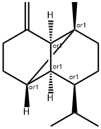 Tricyclo[4.4.0.02,7]decane,1-methyl-3-methylene-8-(1-methylethyl)-, (1R,2S,6S,7S,8S)-rel- Struktur