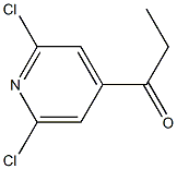 1-(2,6-dichloropyridin-4-yl)propan-1-one Struktur