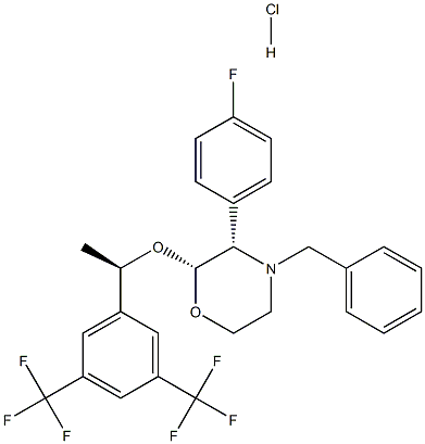 Aprepitant Impurity B Enantiomer Hydrochloride Struktur