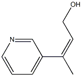 2-Buten-1-ol,3-(3-pyridinyl)-(9CI) Struktur