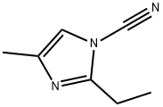 1H-Imidazole-1-carbonitrile,2-ethyl-4-methyl-(9CI) Struktur