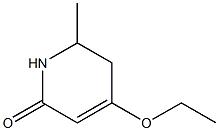 2(1H)-Pyridinone,4-ethoxy-5,6-dihydro-6-methyl-(9CI) Struktur