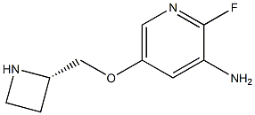 3-Pyridinamine,5-[(2S)-2-azetidinylmethoxy]-2-fluoro-(9CI) Struktur