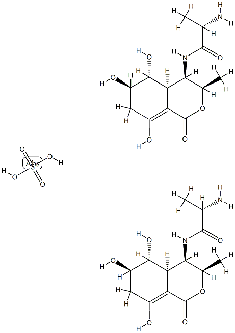 Actinobolin sulfate Struktur